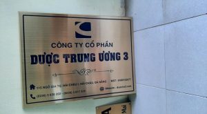 Biển T&ecirc;n C&ocirc;ng Ty Inox