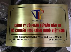 Biển T&ecirc;n C&ocirc;ng Ty Inox