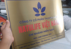 [Xưởng] Biển Công Ty Inox Chuẩn