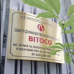 Biển Tên Công Ty Inox