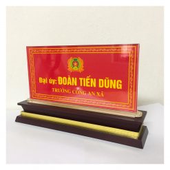 [Xưởng Mica] Biển Chức Danh Cao Cấp Đế Gỗ Cho Sếp, Hội Nghị