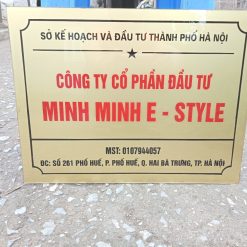[Xưởng] Làm Biển Tên Công Ty Inox Theo Yêu Cầu