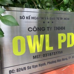 Bảng Tên Công Ty Inox Trắng Cao Cấp – Bền Đẹp, Giao Nhanh Toàn Quốc